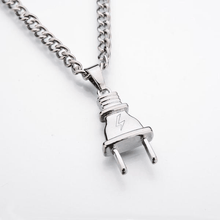 Load image into Gallery viewer, Electric Plug Chain Necklace