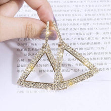 Load image into Gallery viewer, Rhinestone Geometric Earrings