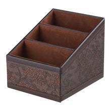Load image into Gallery viewer, Leather Remote Control Organizer