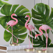 Load image into Gallery viewer, Pink Flamingo Desktop Figurines

