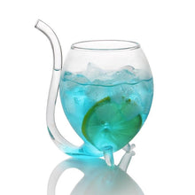Load image into Gallery viewer, Straw Spout Drinking Glass
