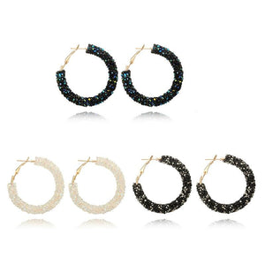 Crystal Hoop Earrings