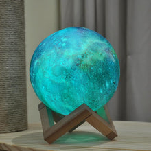 Load image into Gallery viewer, Galaxy Print Moon Lamp
