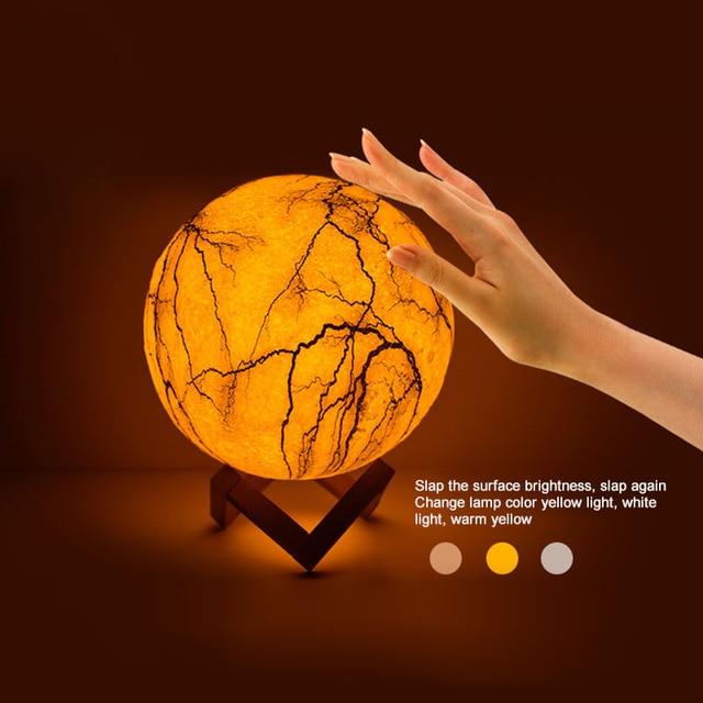 Cracked Moon Lamp