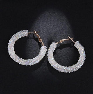 Crystal Hoop Earrings