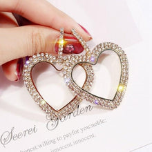 Load image into Gallery viewer, Rhinestone Geometric Earrings
