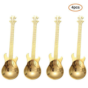 Guitar-Shaped Spoon Set