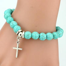 Load image into Gallery viewer, Boho Turquoise Charm Bracelet
