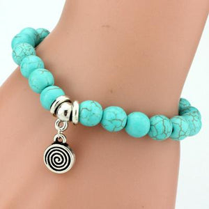 Boho Turquoise Charm Bracelet