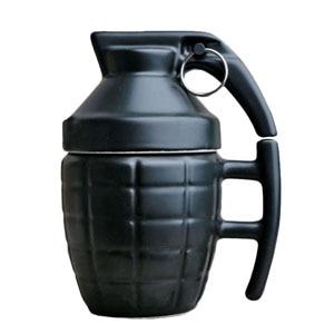 Ceramic Lidded Grenade Mug